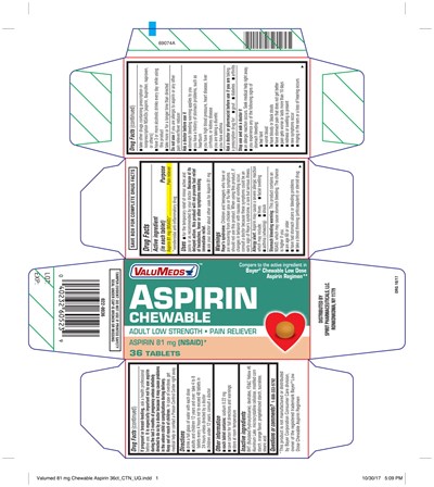 Image Description (Valumedsaspirin81 Chewable)